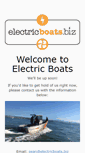 Mobile Screenshot of electricboats.biz